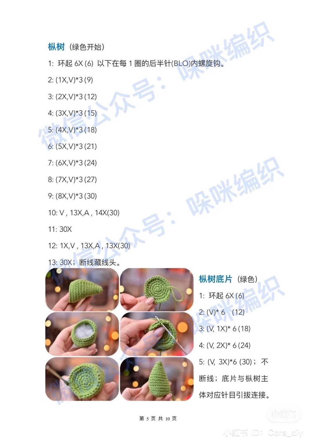 Crochet Holiday Camper and Car with Christmas Tree