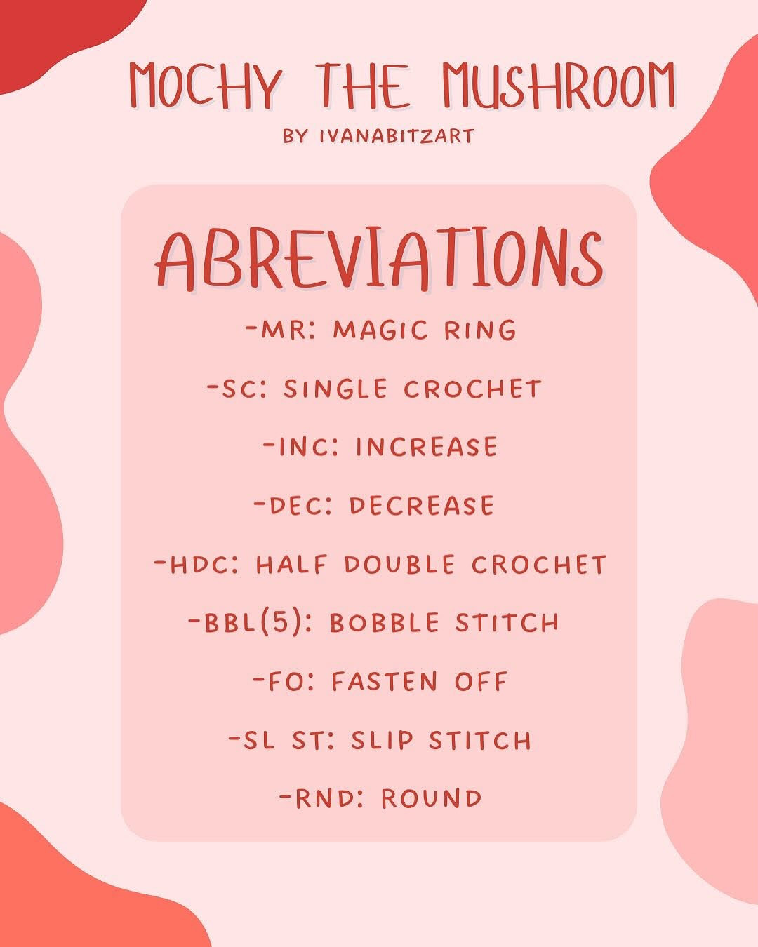 Crochet Mochy the Mushroom - Low Sew Amigurumi Pattern