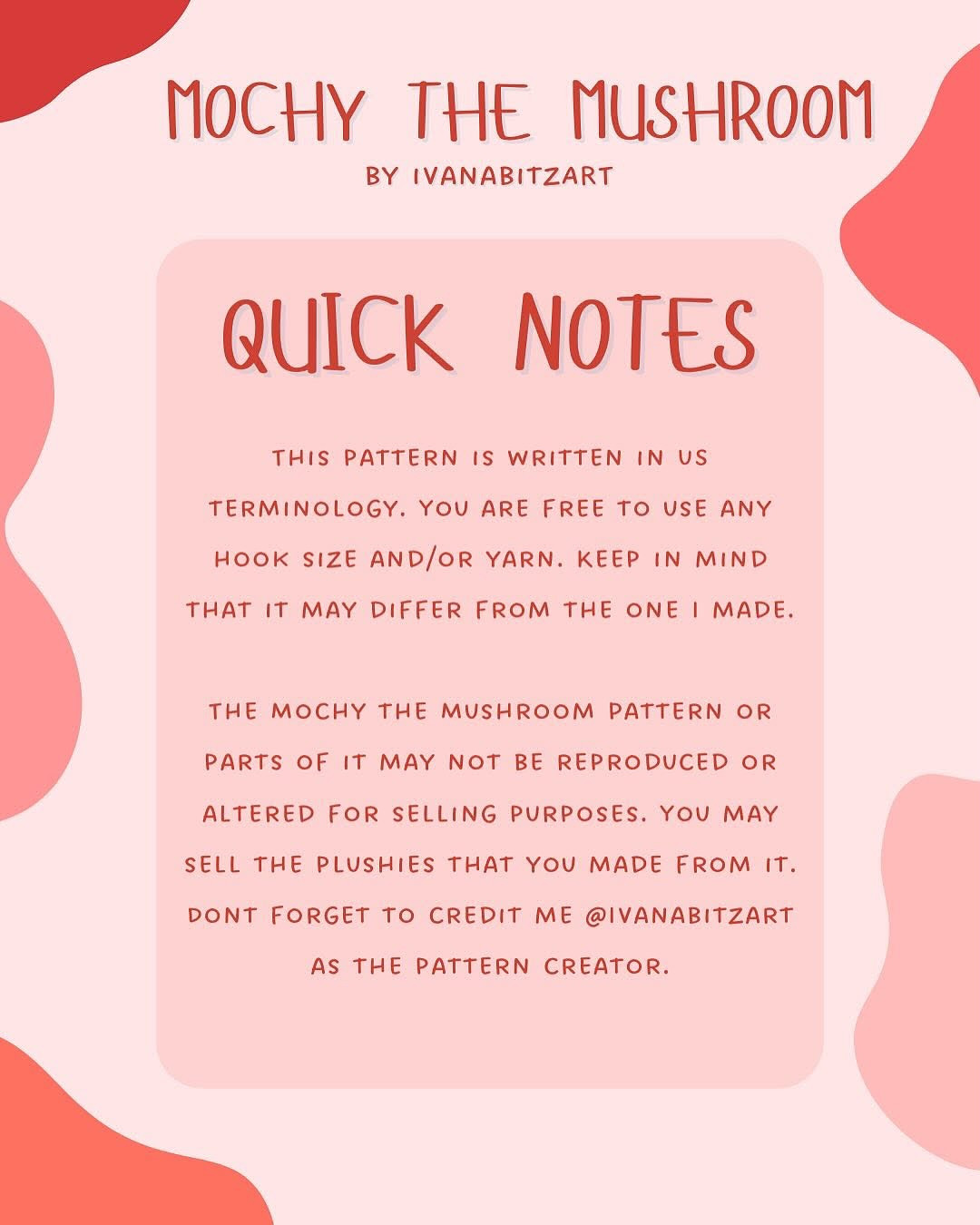 Crochet Mochy the Mushroom - Low Sew Amigurumi Pattern