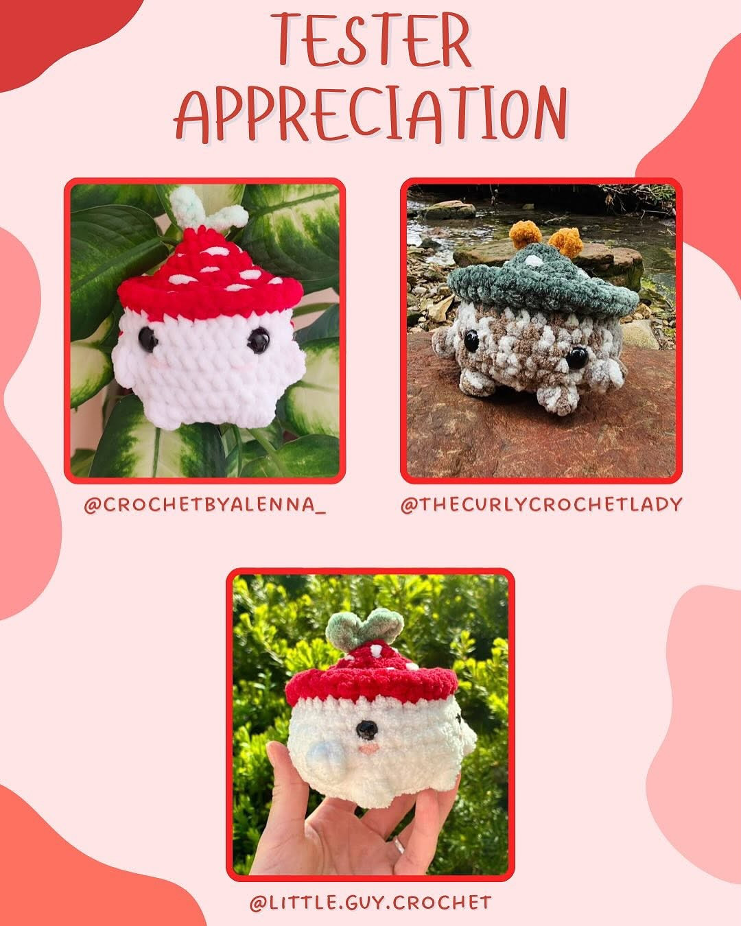 Crochet Mochy the Mushroom - Low Sew Amigurumi Pattern