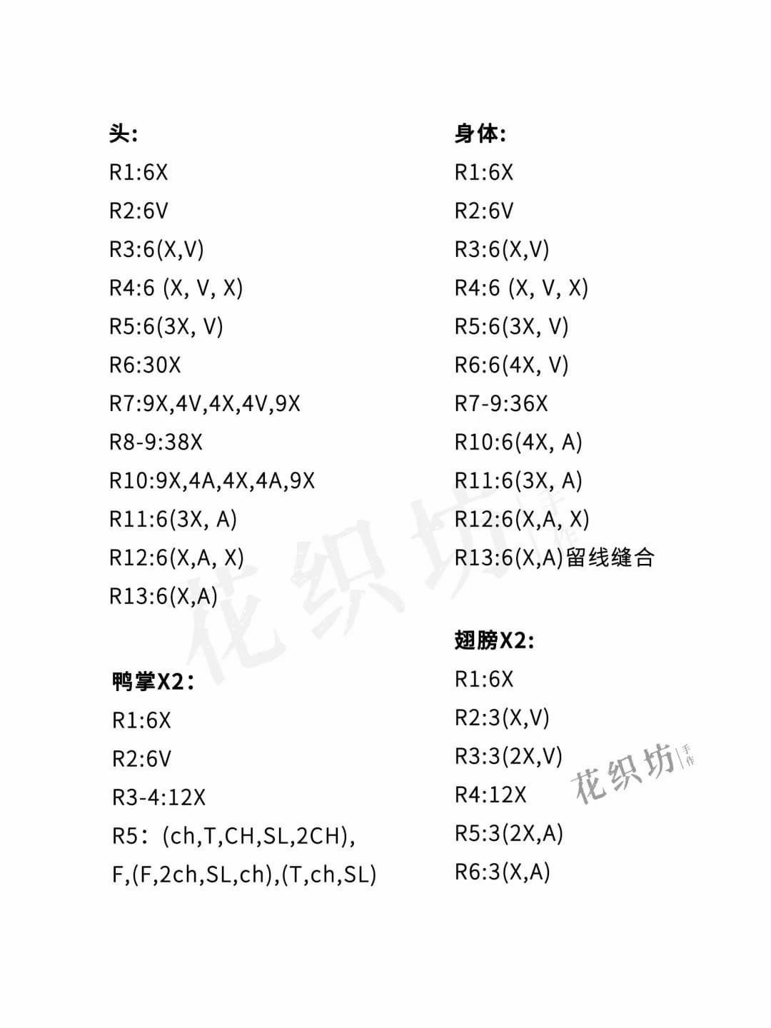 Crochet Pattern: Cute Duck with Strawberry and Yellow Bow