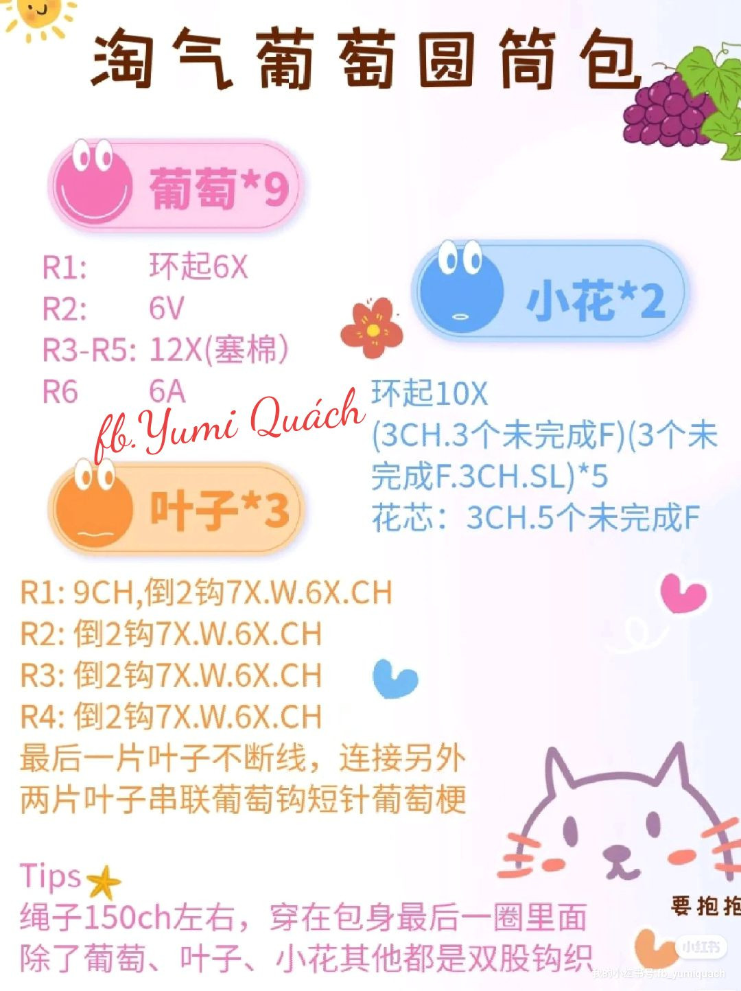 Crochet Pattern for a Colorful Autumn Basket with Flowers