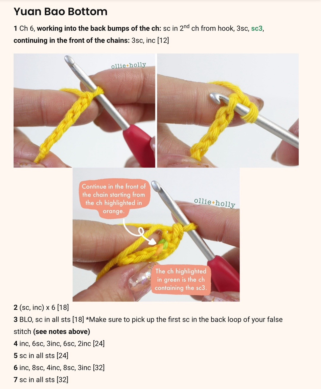 Crochet Pattern for a Cute Miniature Yellow Sombrero