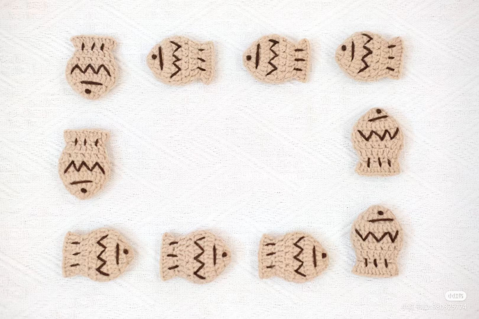 Crochet Pattern for Adorable Little Fish Appliques