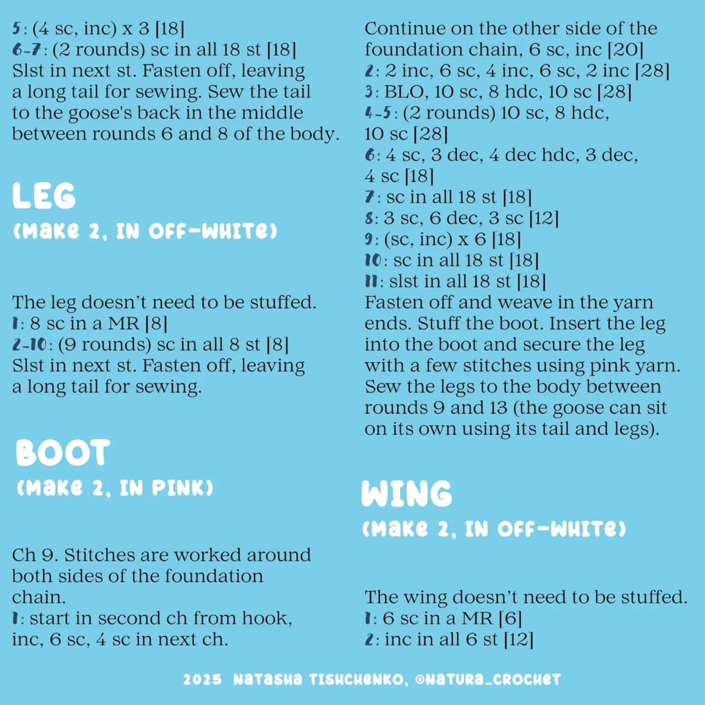 Crochet Pattern for Benson the Goose - Free Amigurumi Design