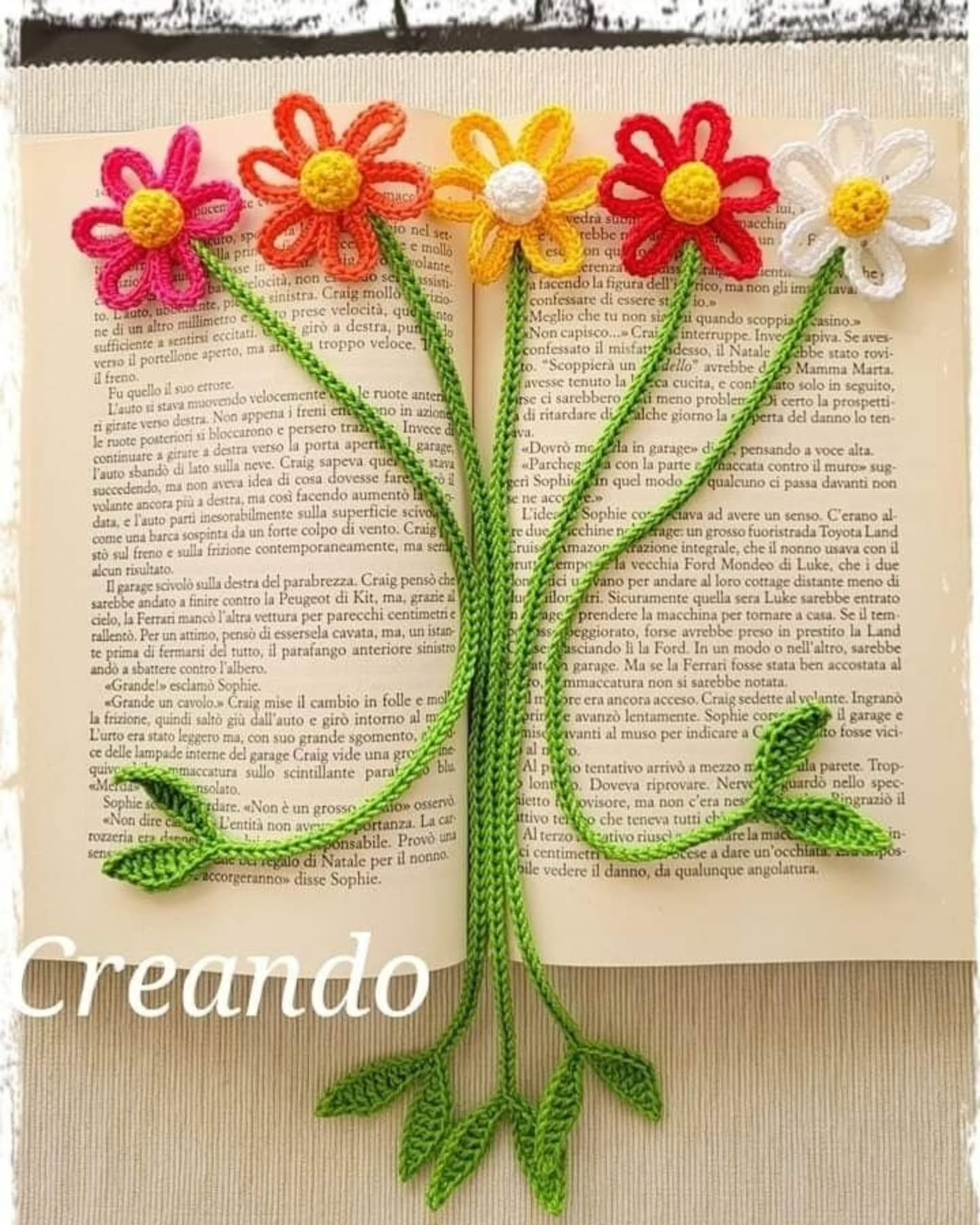 Crochet Pattern for Colorful Lace Bookmarks