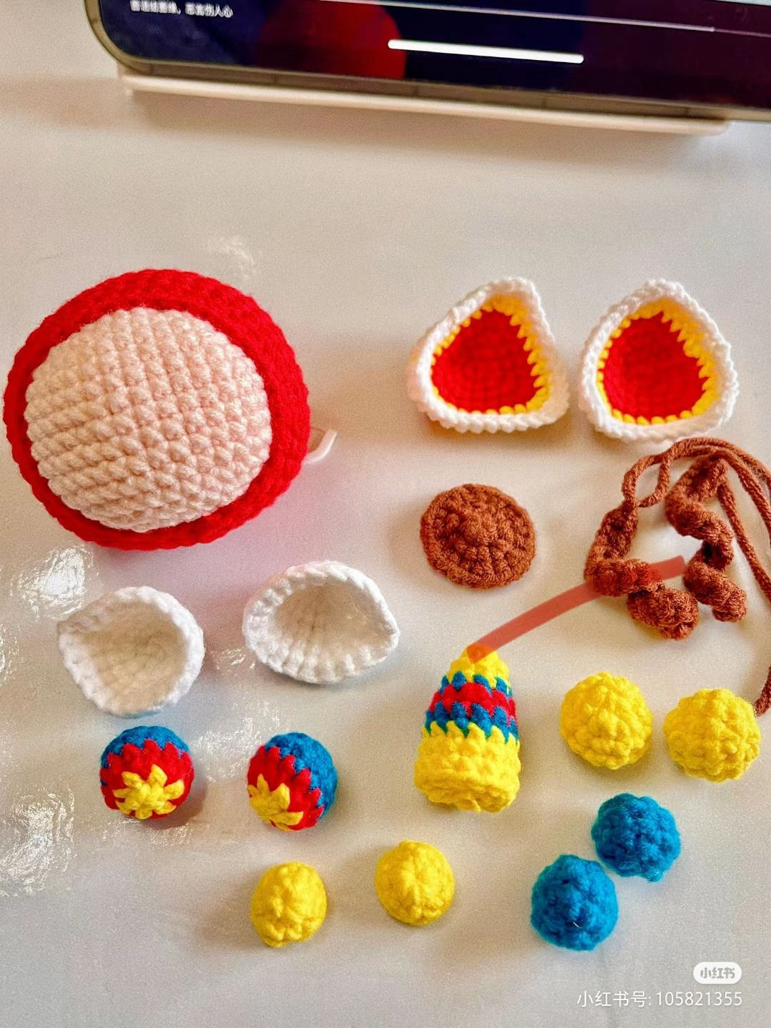 Crochet Pattern for Colorful Lion Dance Doll