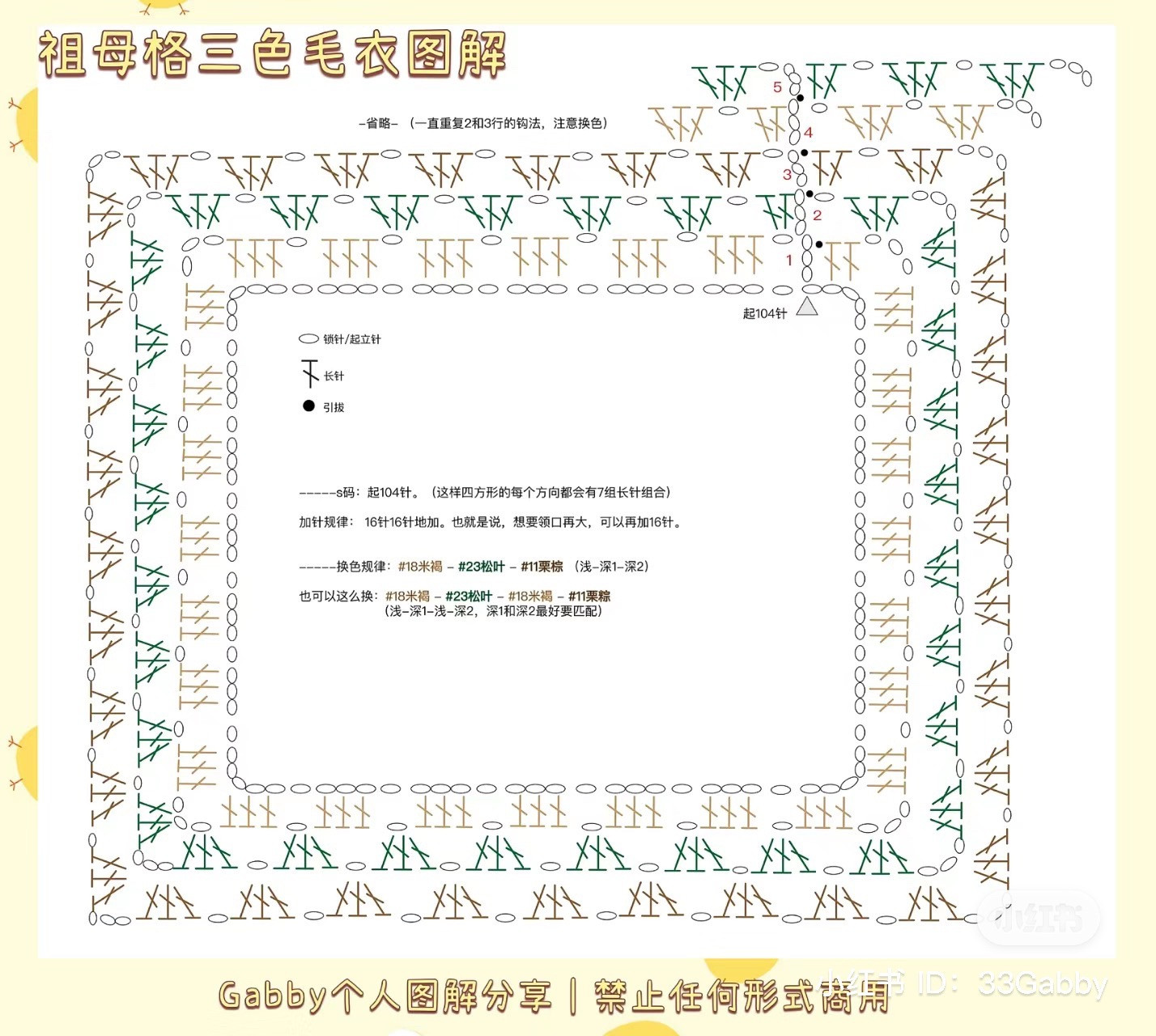 Crochet Pattern for Cozy Multicolor Sweater