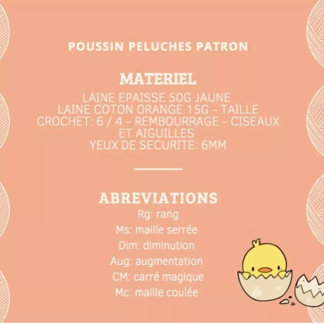 Crochet Pattern for Cute Little Chick Keychain