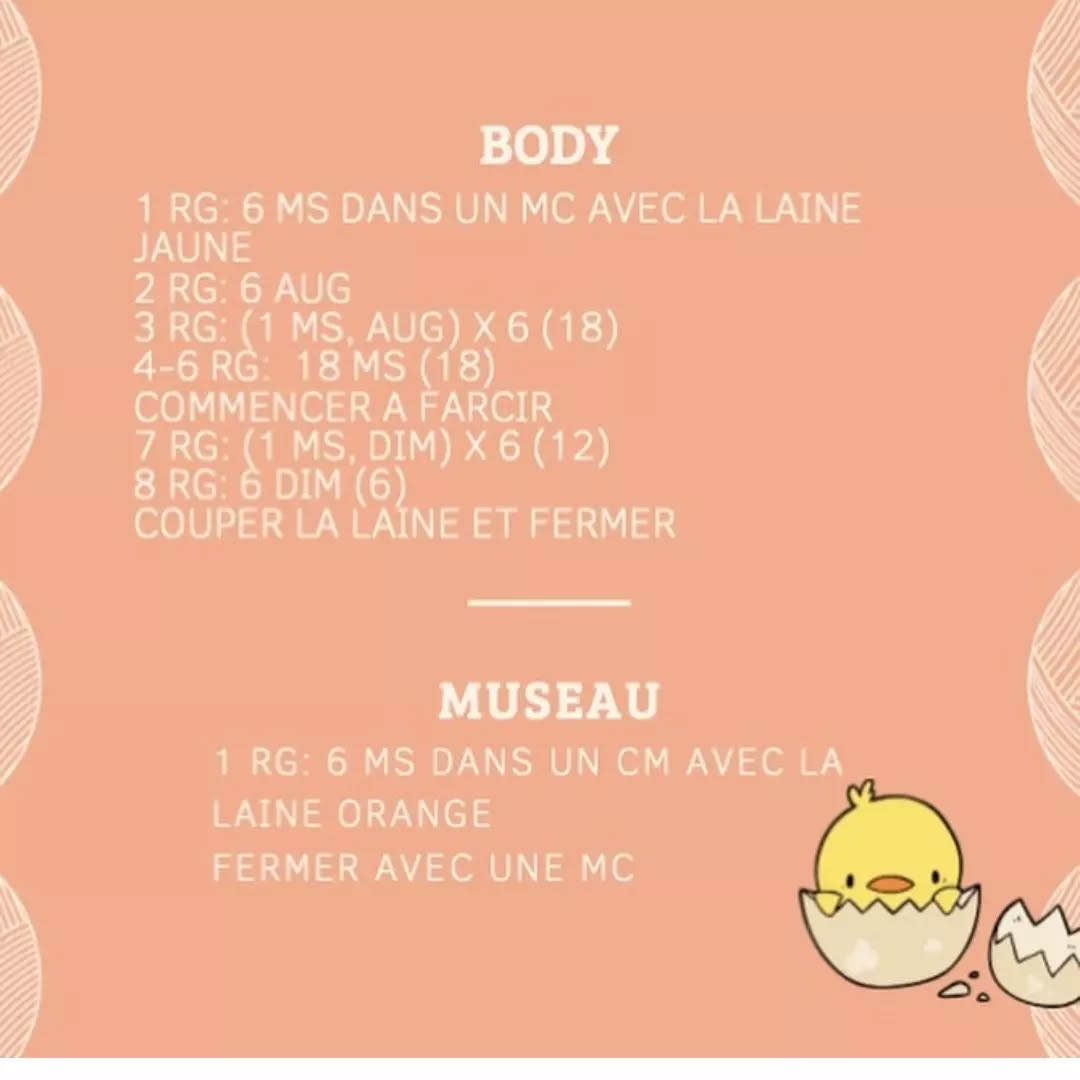 Crochet Pattern for Cute Little Chick Keychain