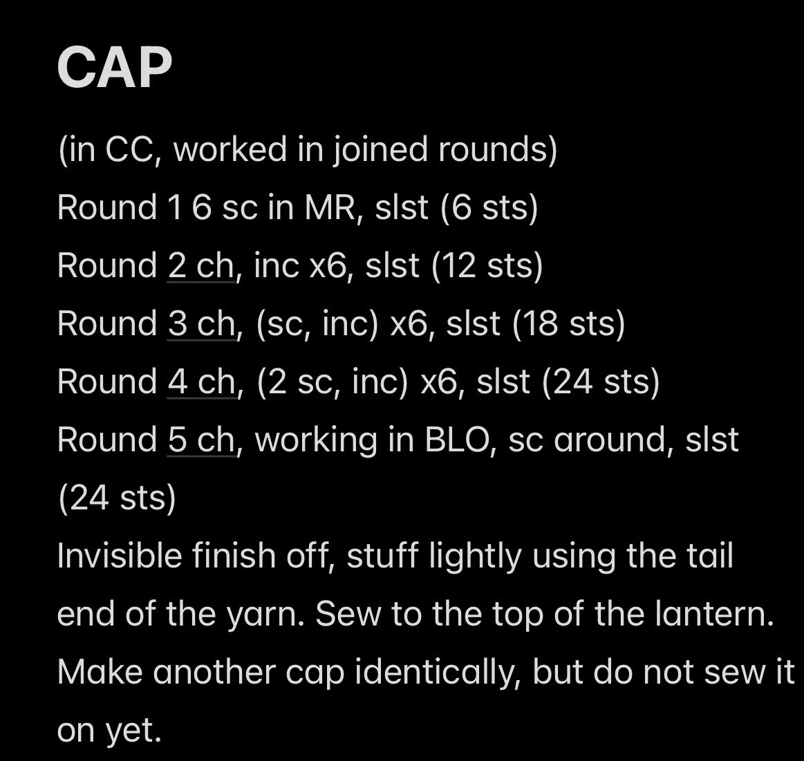 Crochet Pattern for Cute Red Lantern Ornament