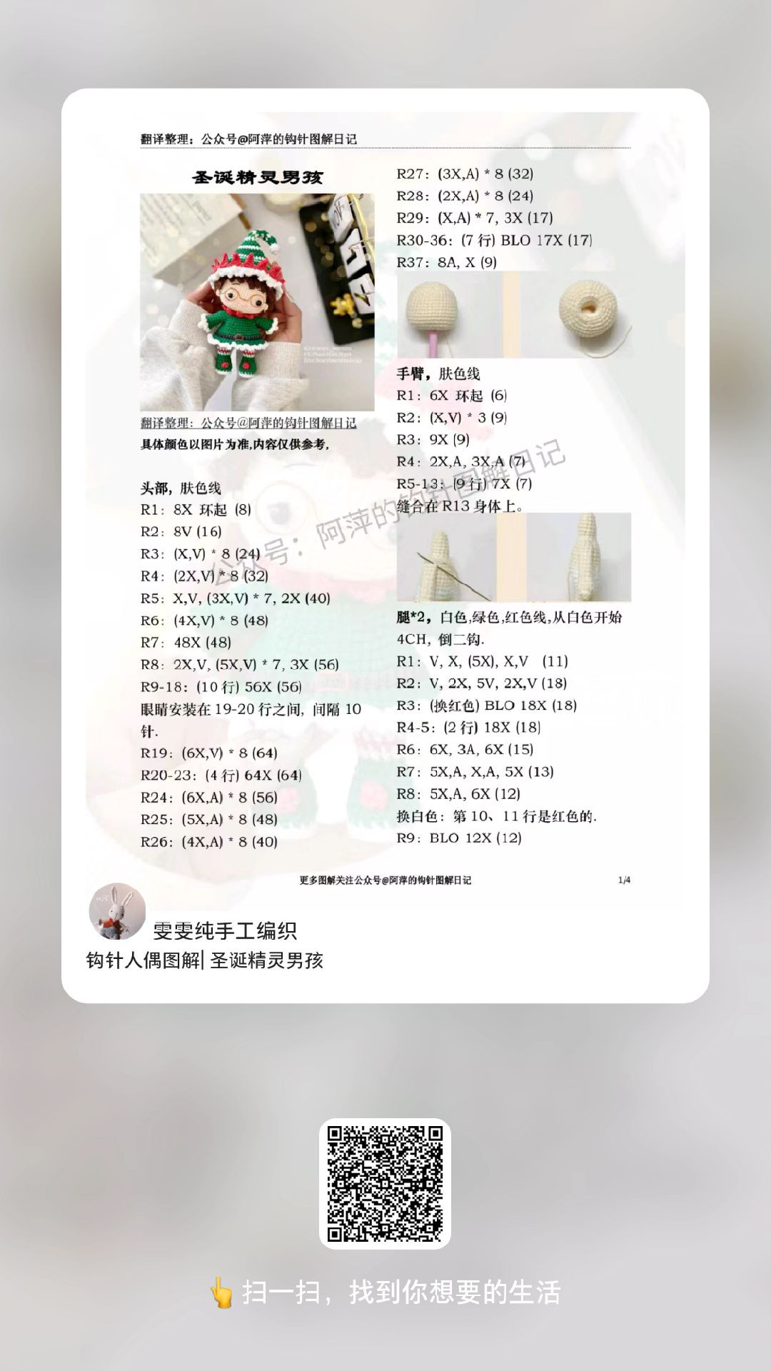 Crochet Pattern for Cute Snowman Doll with Hat and Outfit