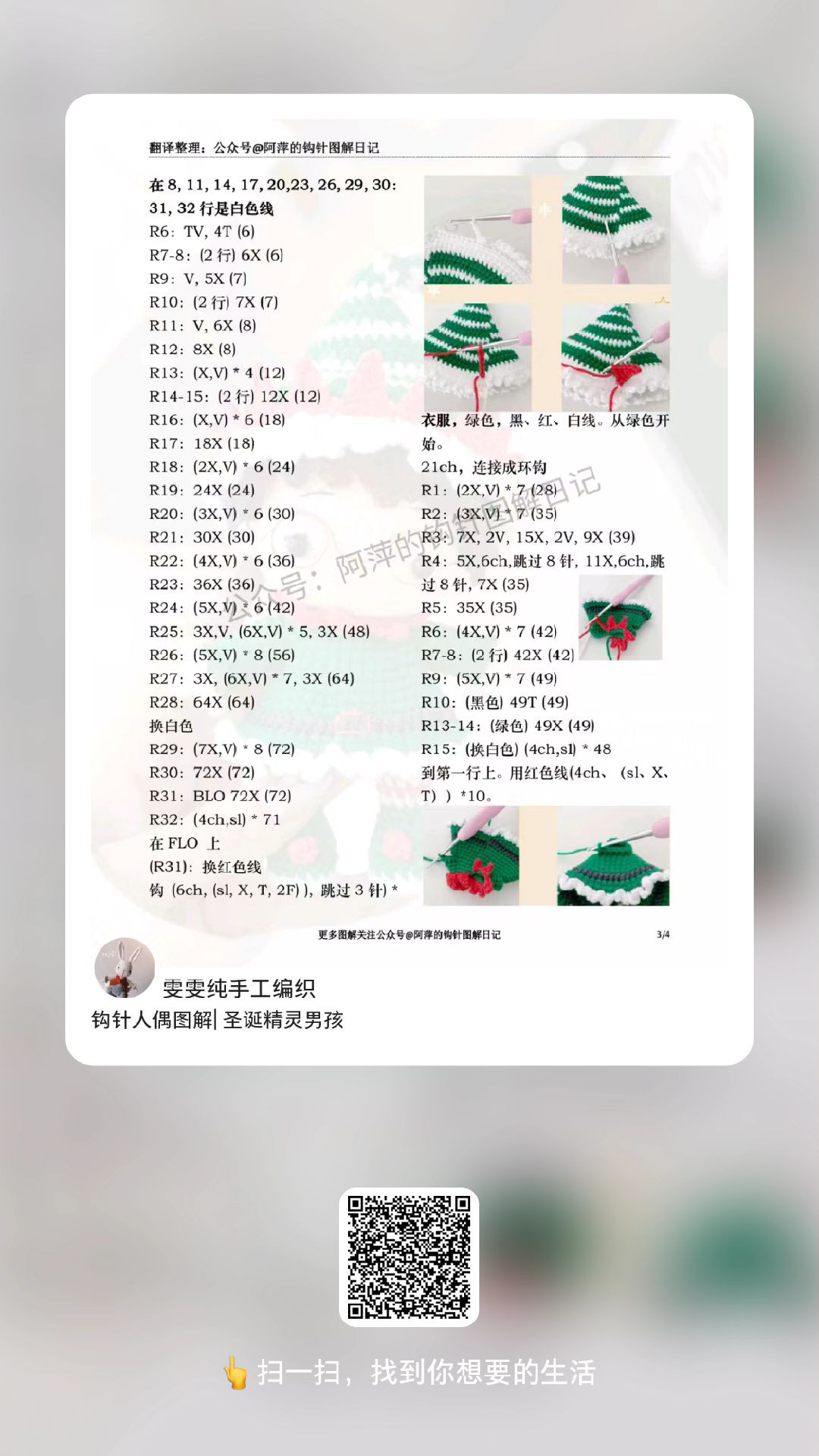 Crochet Pattern for Cute Snowman Doll with Hat and Outfit