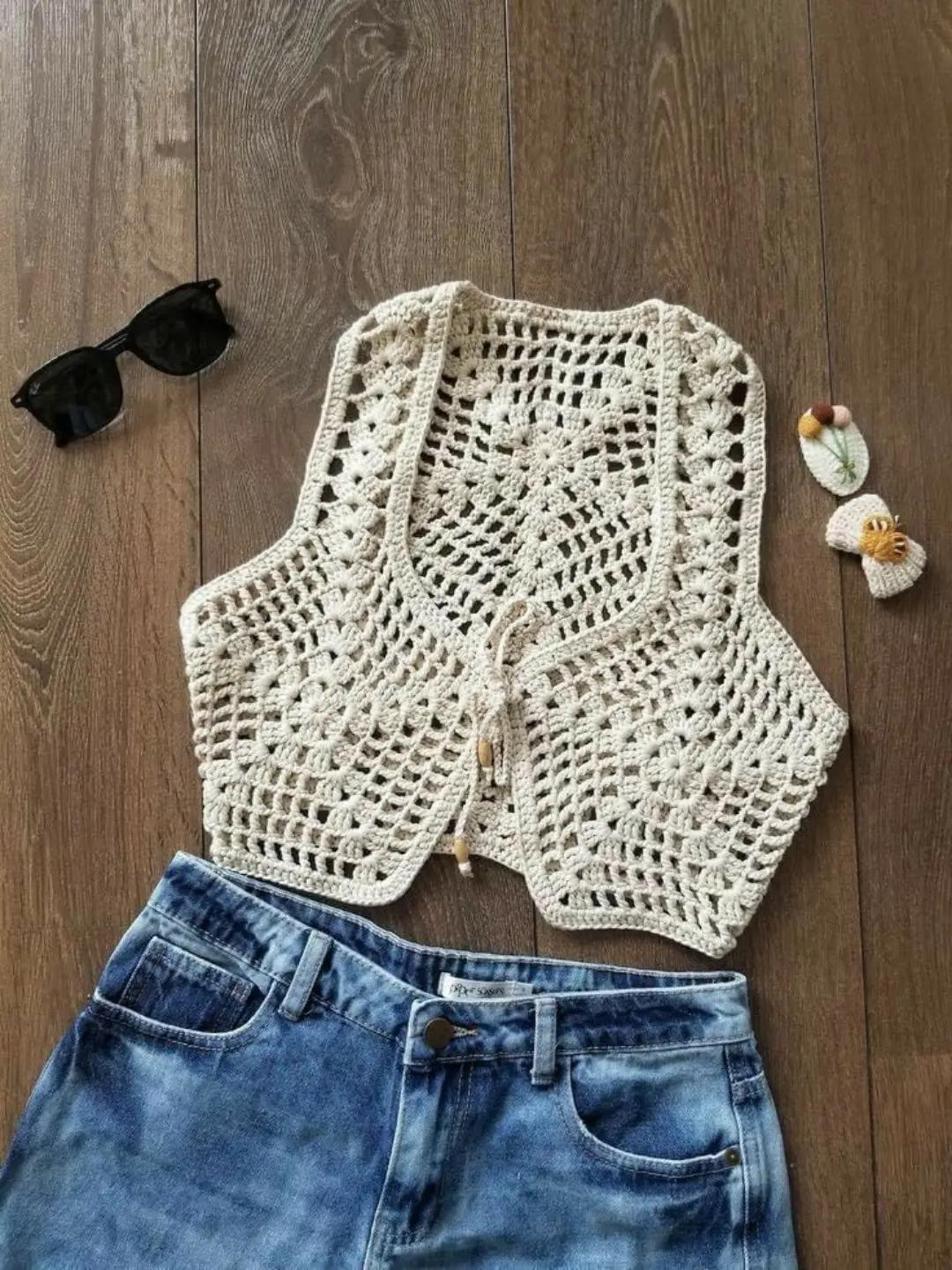 Crochet Pattern for Elegant Vintage Style Vest