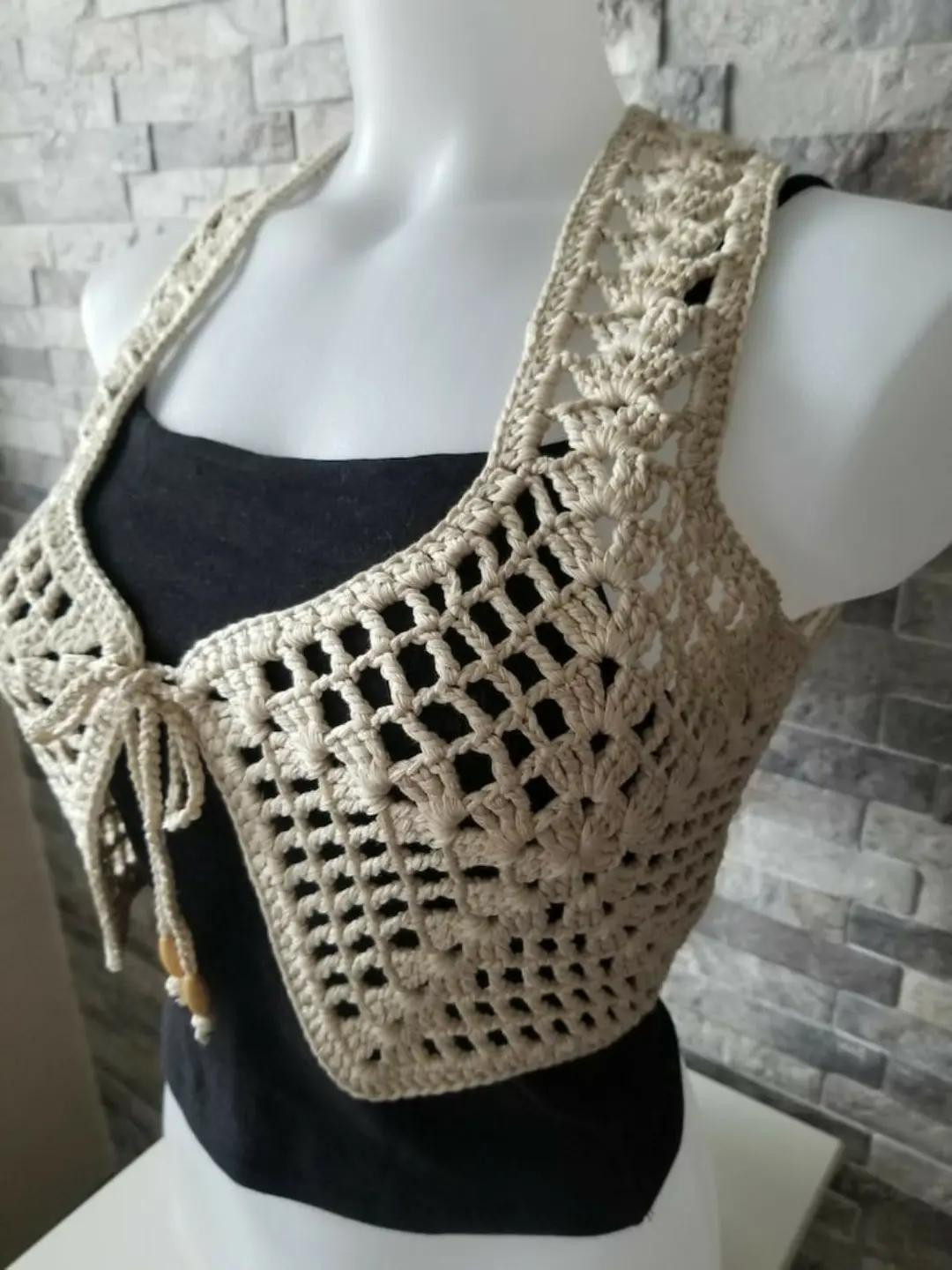 Crochet Pattern for Elegant Vintage Style Vest