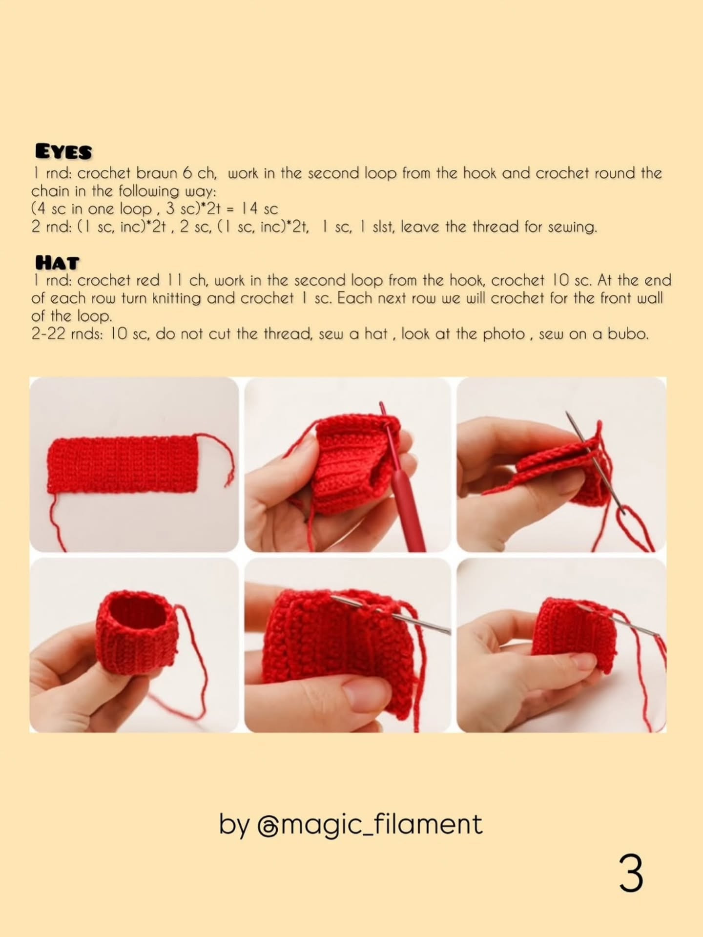 Crochet Sloth with Heart Free Pattern for Beginners