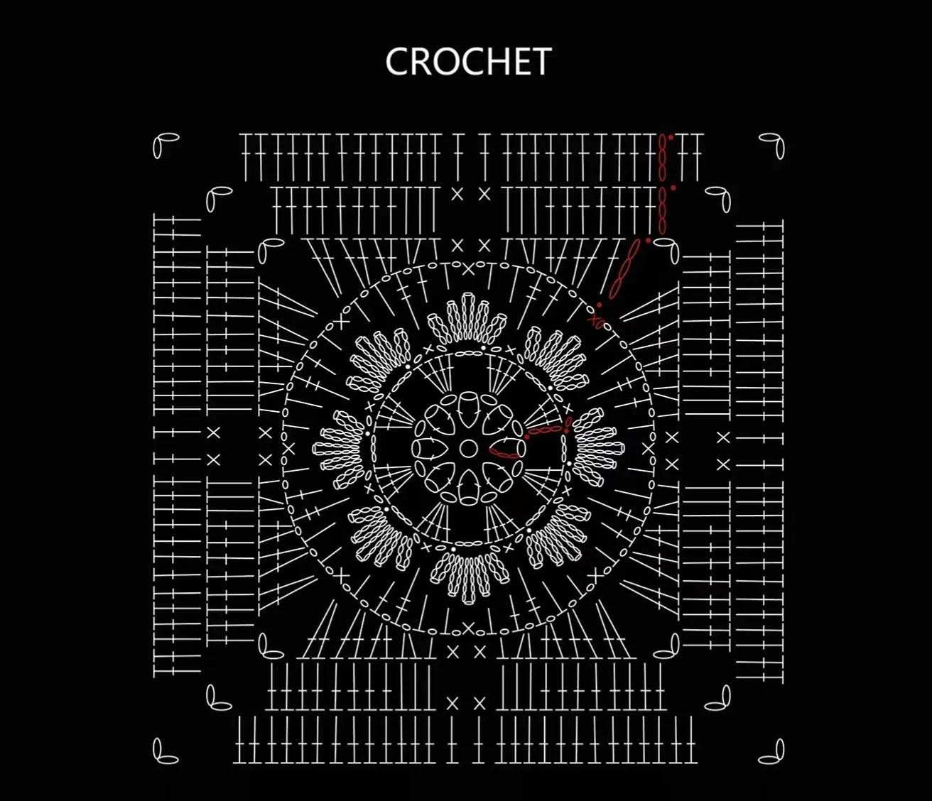 Crochet Snowflake Granny Square Pattern for Cozy Winter Projects