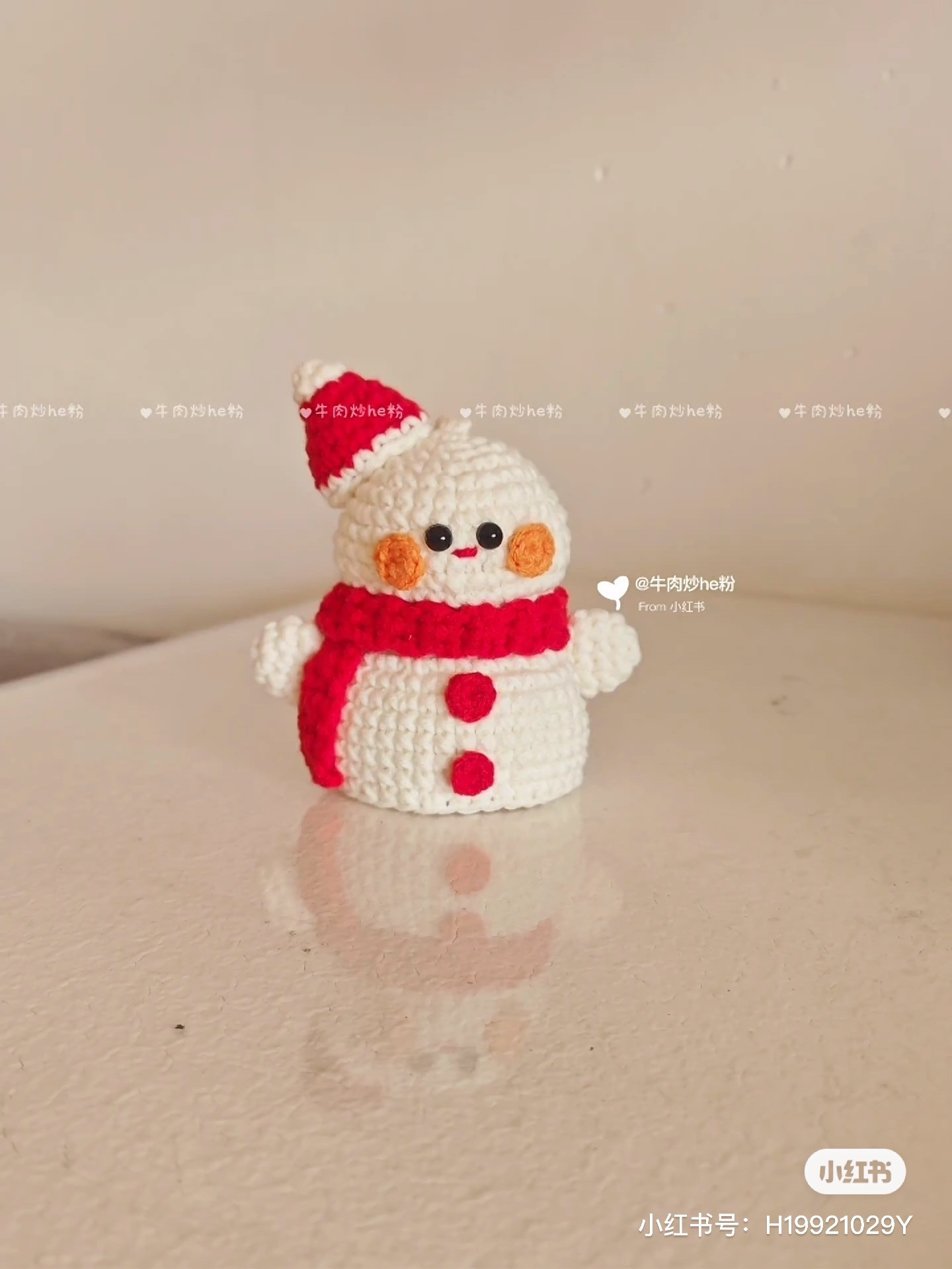 Crochet Snowman Ornament Pattern for Festive Christmas Decoration