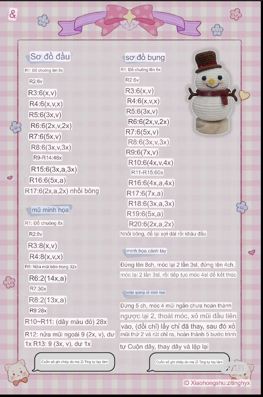 Crochet Snowman Pattern for a Cozy Winter Decor