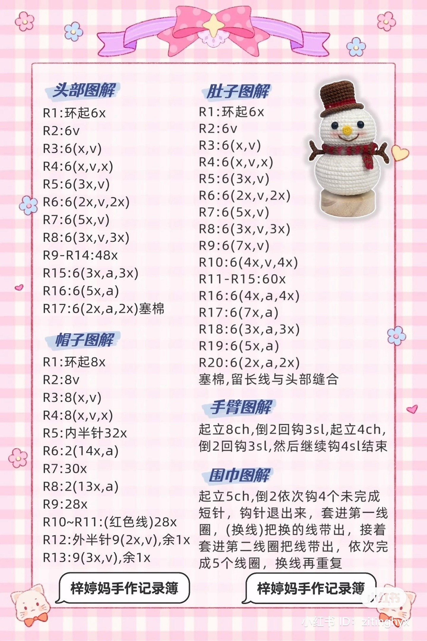 Crochet Snowman Pattern for a Cozy Winter Decor