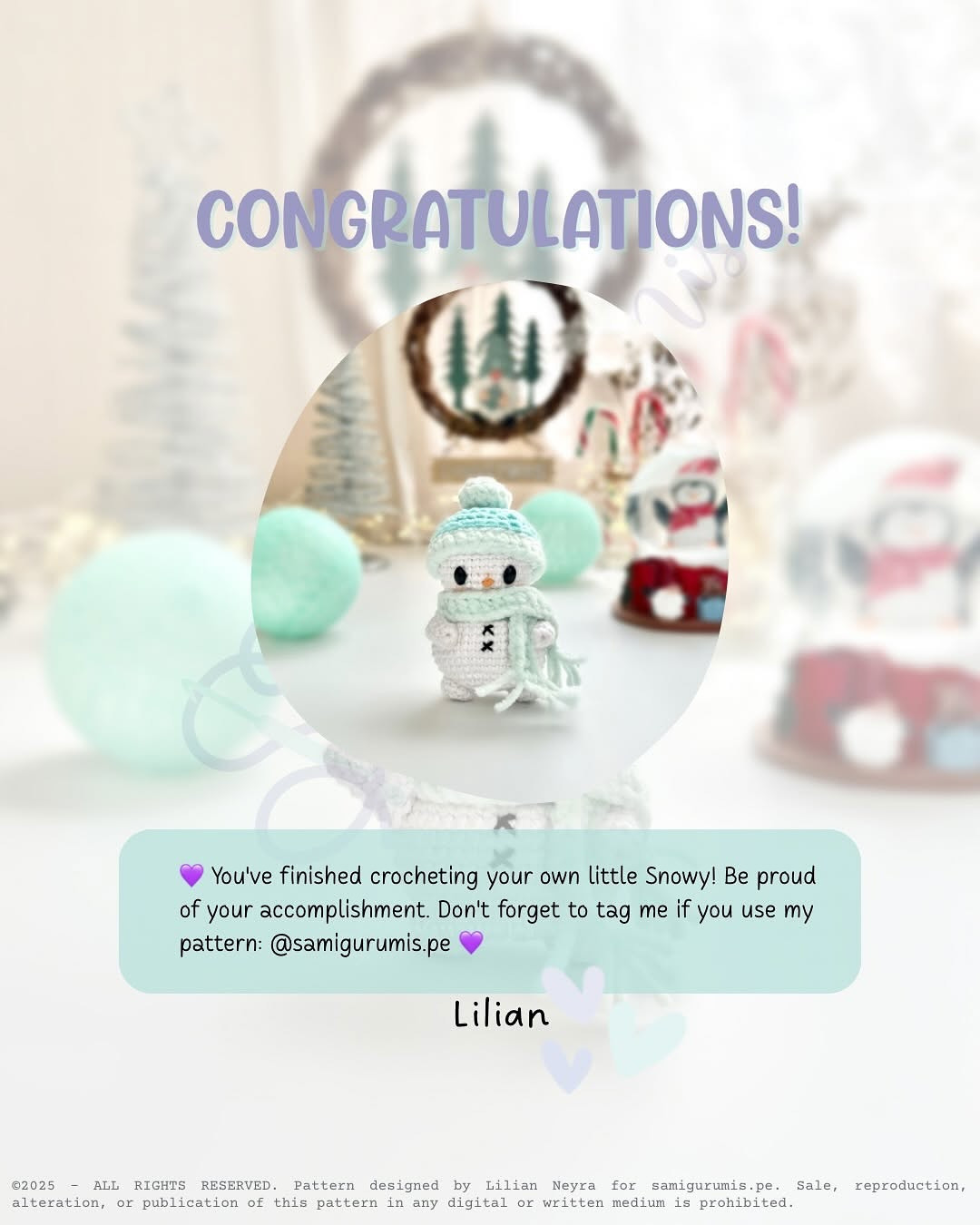 Crochet Snowman Pattern - Free Amigurumi Tutorial for Beginners