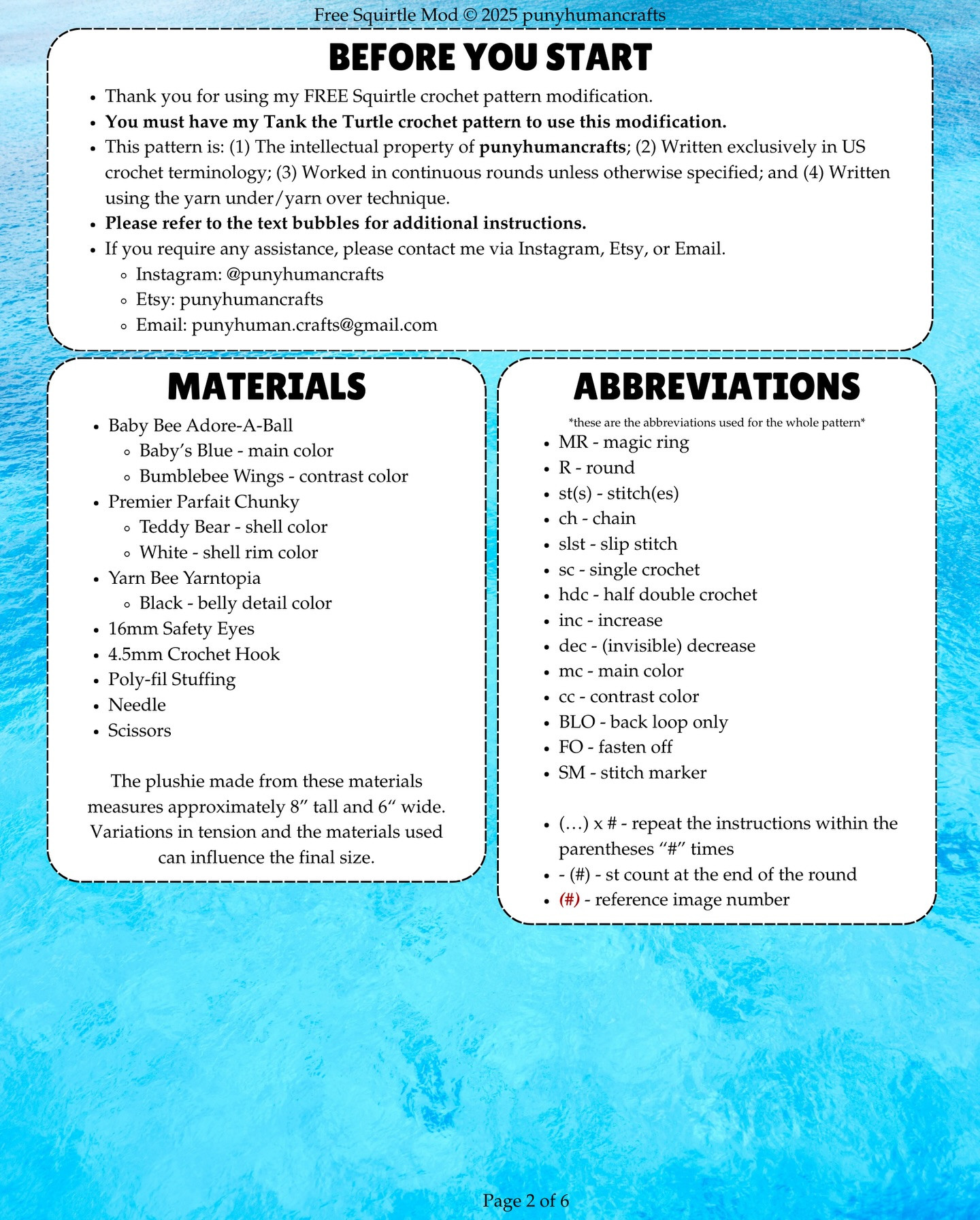 Crochet Squirtle Amigurumi Pattern for Beginners