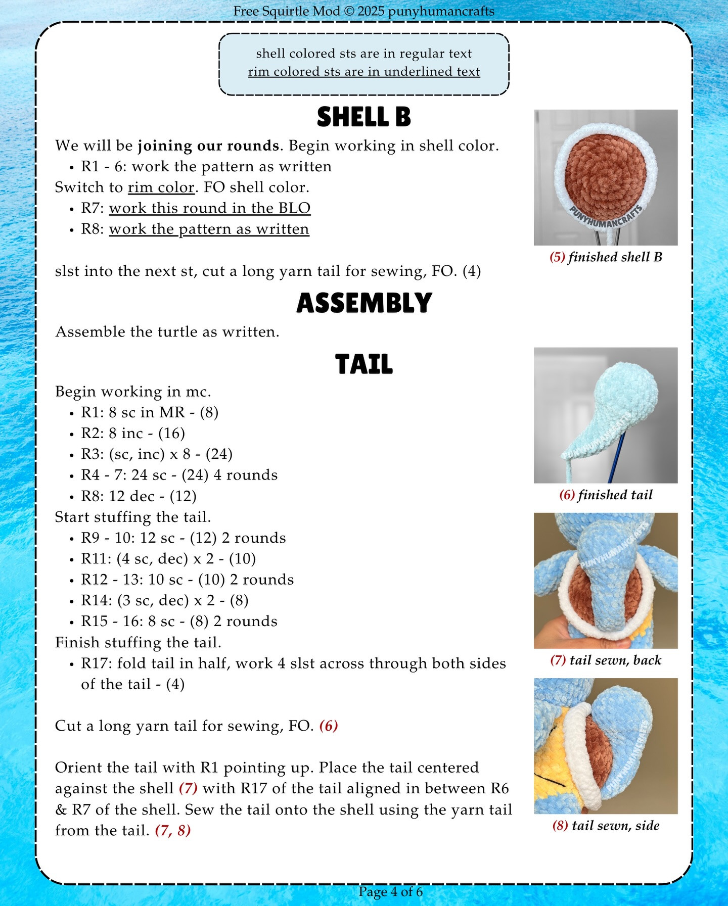 Crochet Squirtle Amigurumi Pattern for Beginners