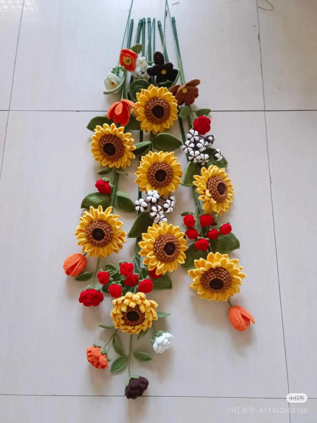 Crochet Sunflower Bouquet: A Stunning Handmade Floral Arrangement