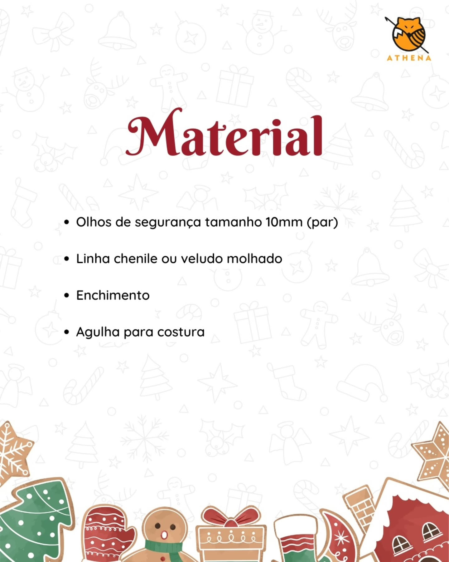 Crochet Teddy Bear Keychain Free Pattern for Christmas