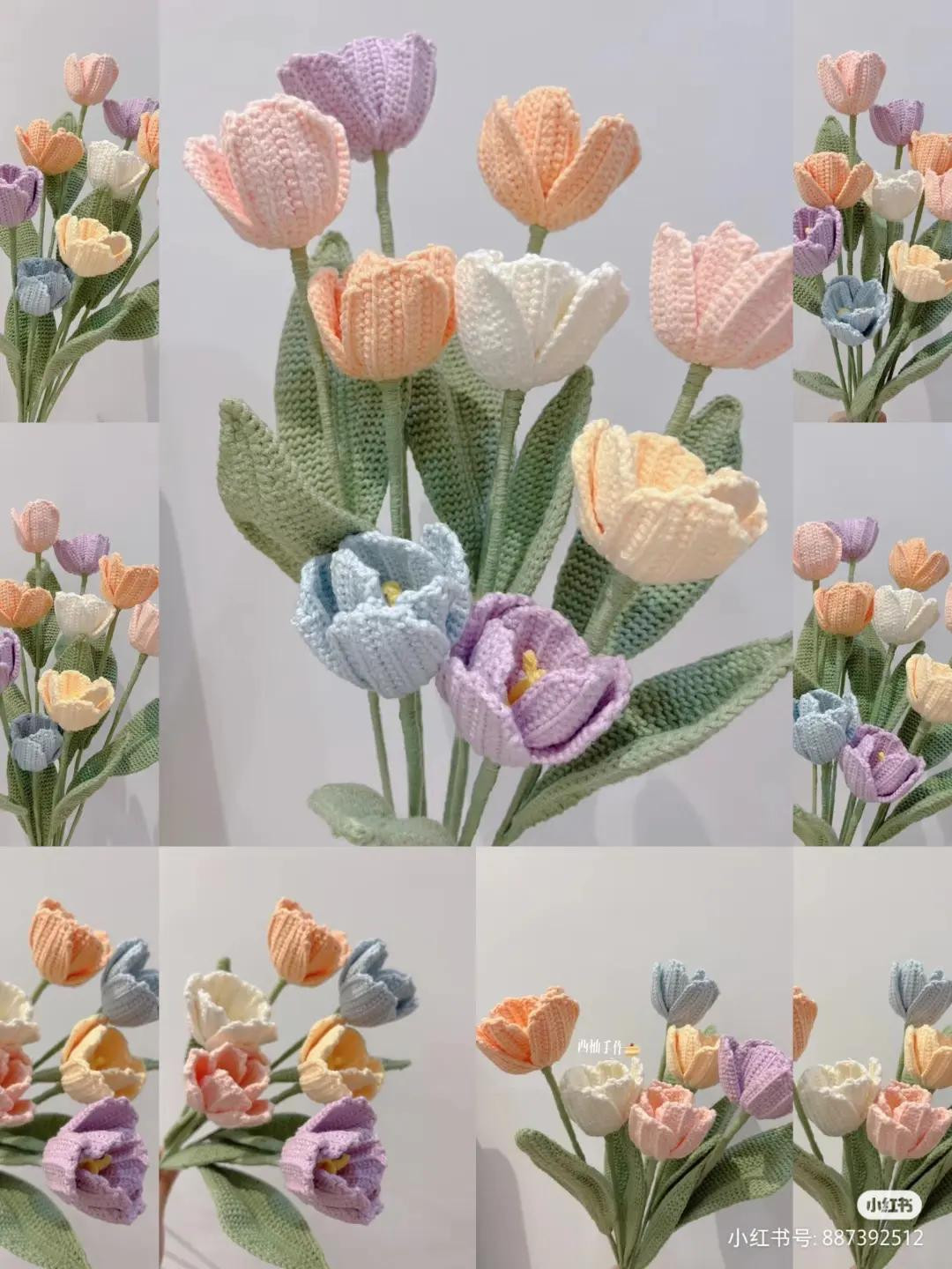 Crochet Tulip Bouquet: A Colorful DIY Decoration Project