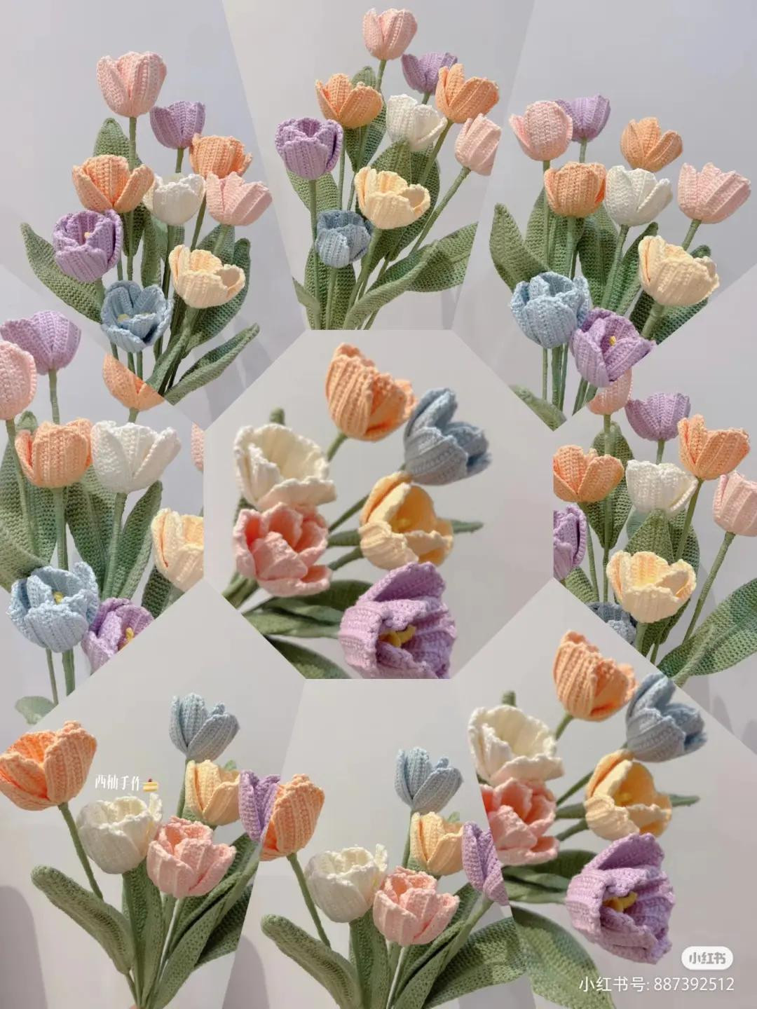 Crochet Tulip Bouquet: A Colorful DIY Decoration Project