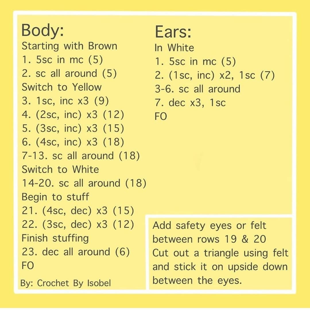 Crochet Your Own Adorable Bunana with This Free Pattern