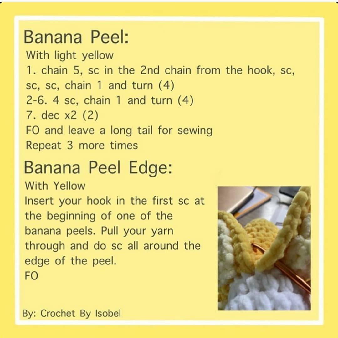 Crochet Your Own Adorable Bunana with This Free Pattern