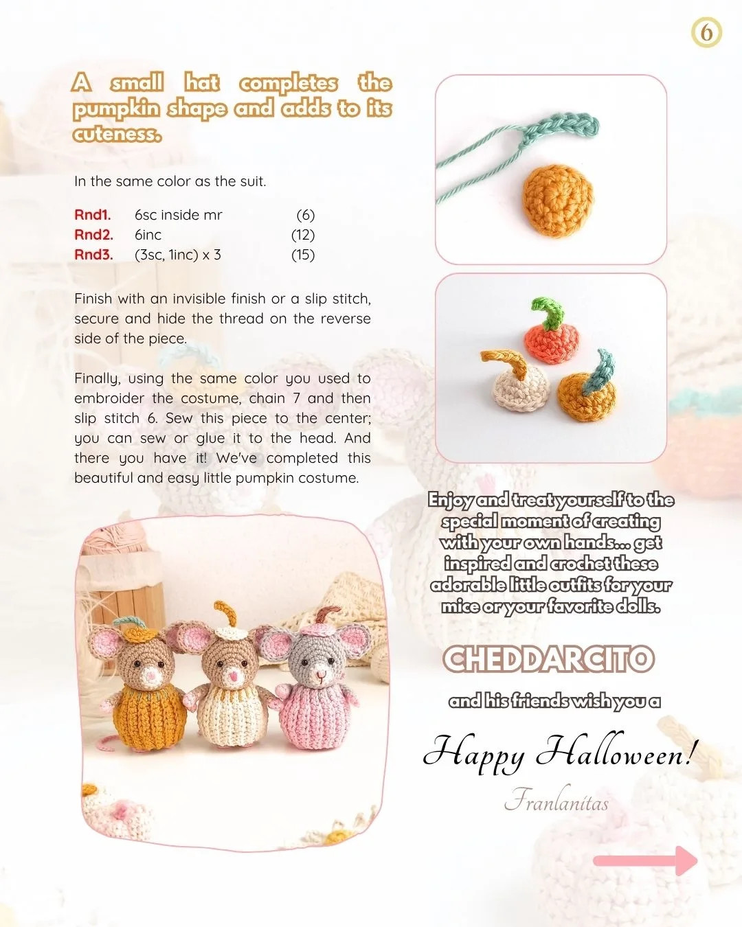Crochet Your Own Adorable Mouse in Pumpkin Costume