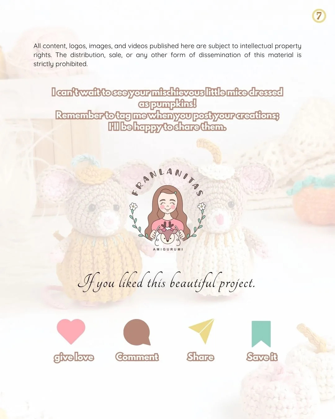 Crochet Your Own Adorable Mouse in Pumpkin Costume