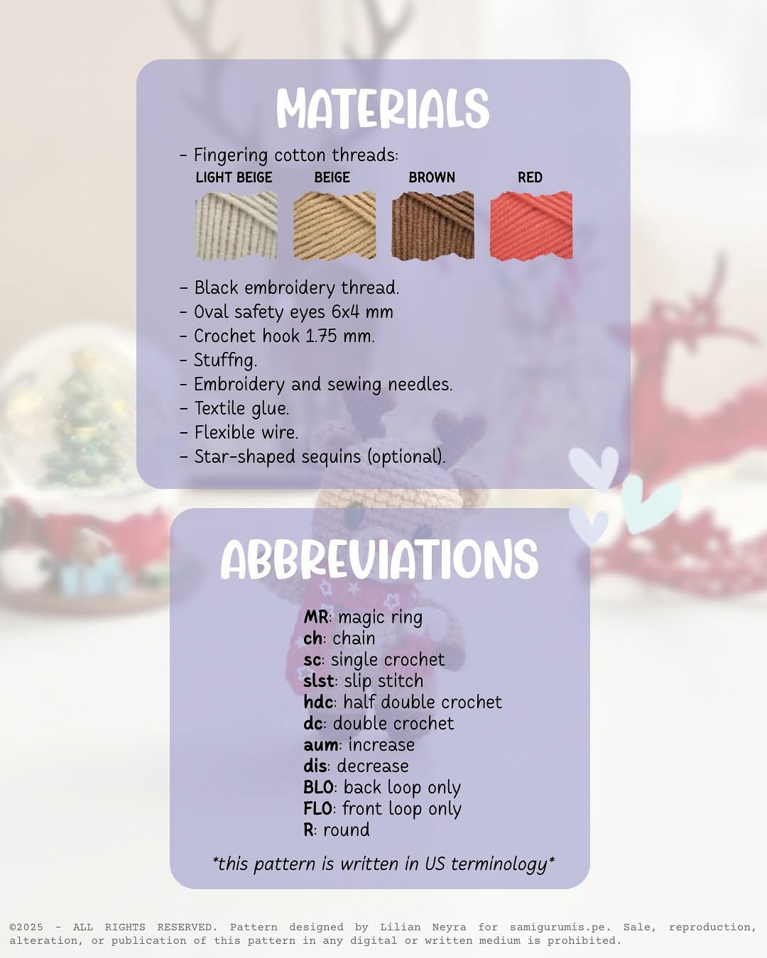 Crochet Your Own Adorable Reindeer with This Free Pattern