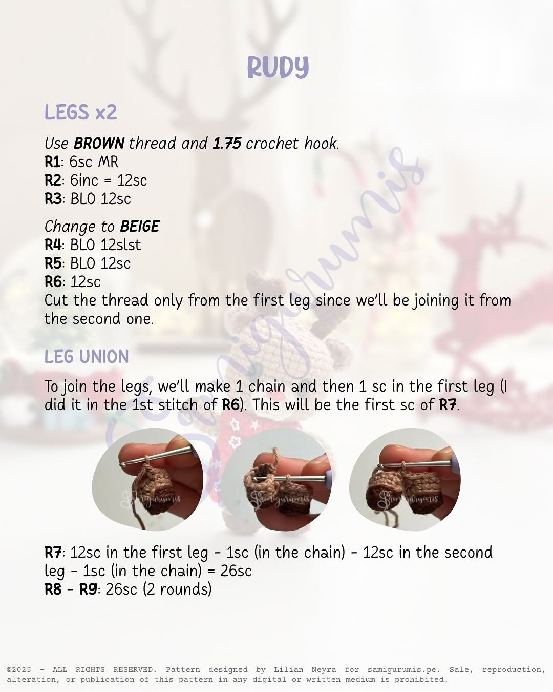 Crochet Your Own Adorable Reindeer with This Free Pattern