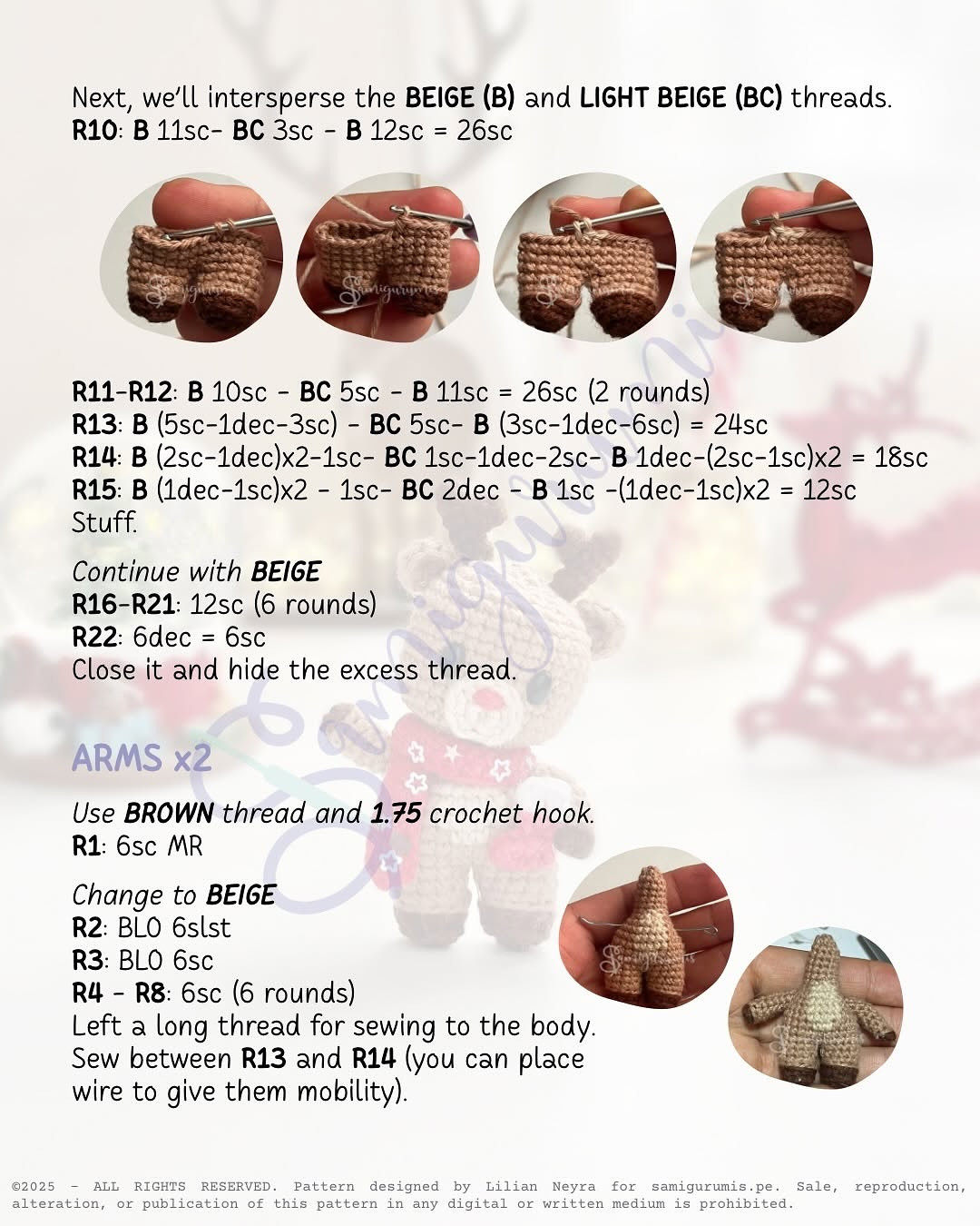 Crochet Your Own Adorable Reindeer with This Free Pattern