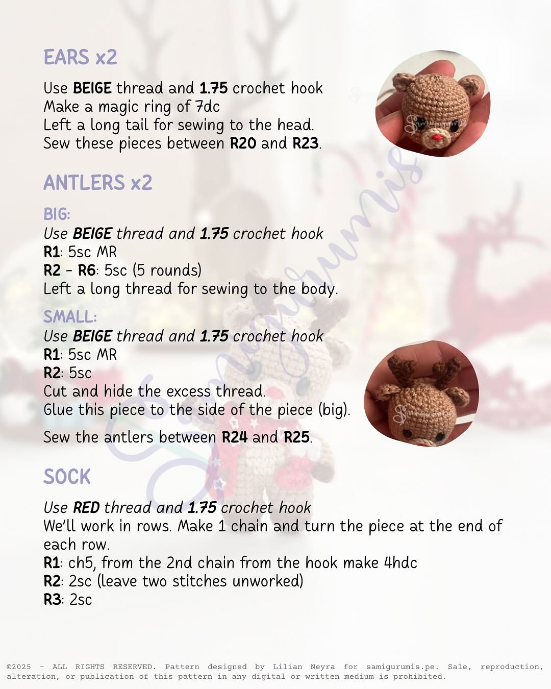 Crochet Your Own Adorable Reindeer with This Free Pattern