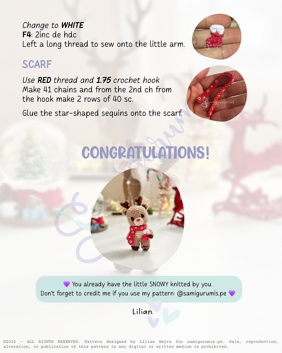 Crochet Your Own Adorable Reindeer with This Free Pattern