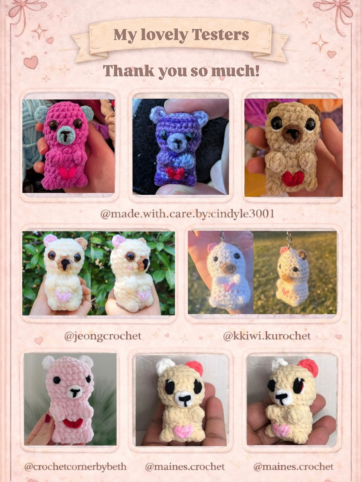 Crochet Your Own Adorable Valentine Bears with Free Pattern