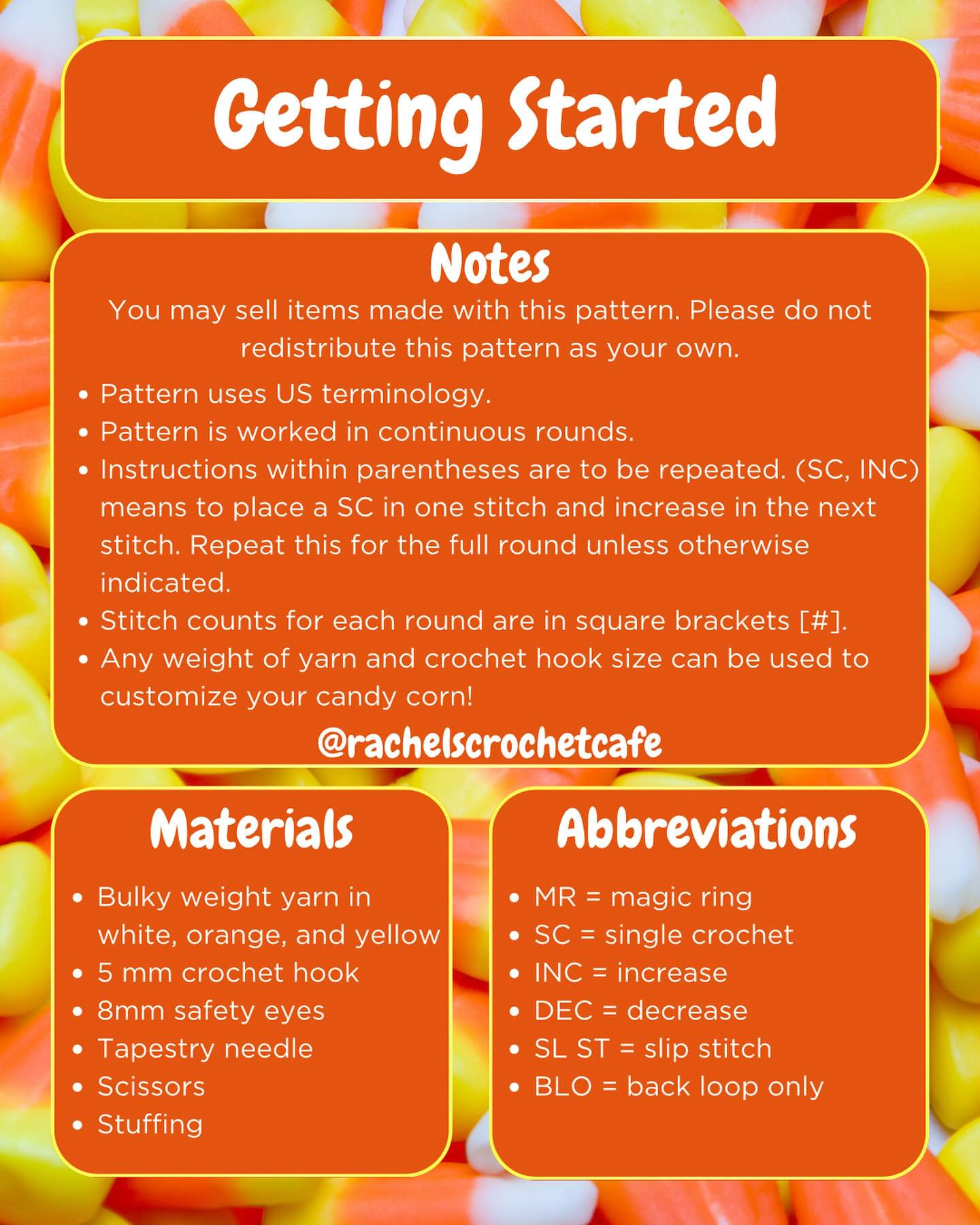 Crochet Your Own Candy Corn Amigurumi with Free Pattern