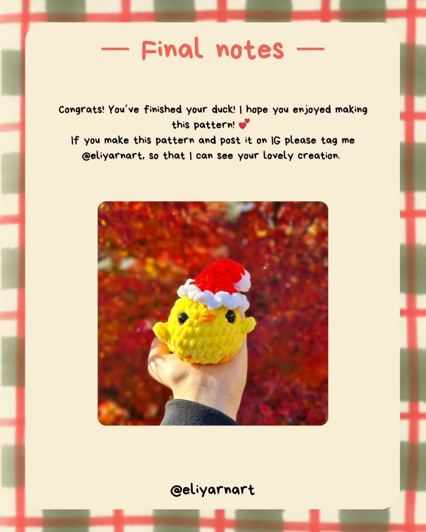 Crochet Your Own Festive Duck with Free Pattern Guide