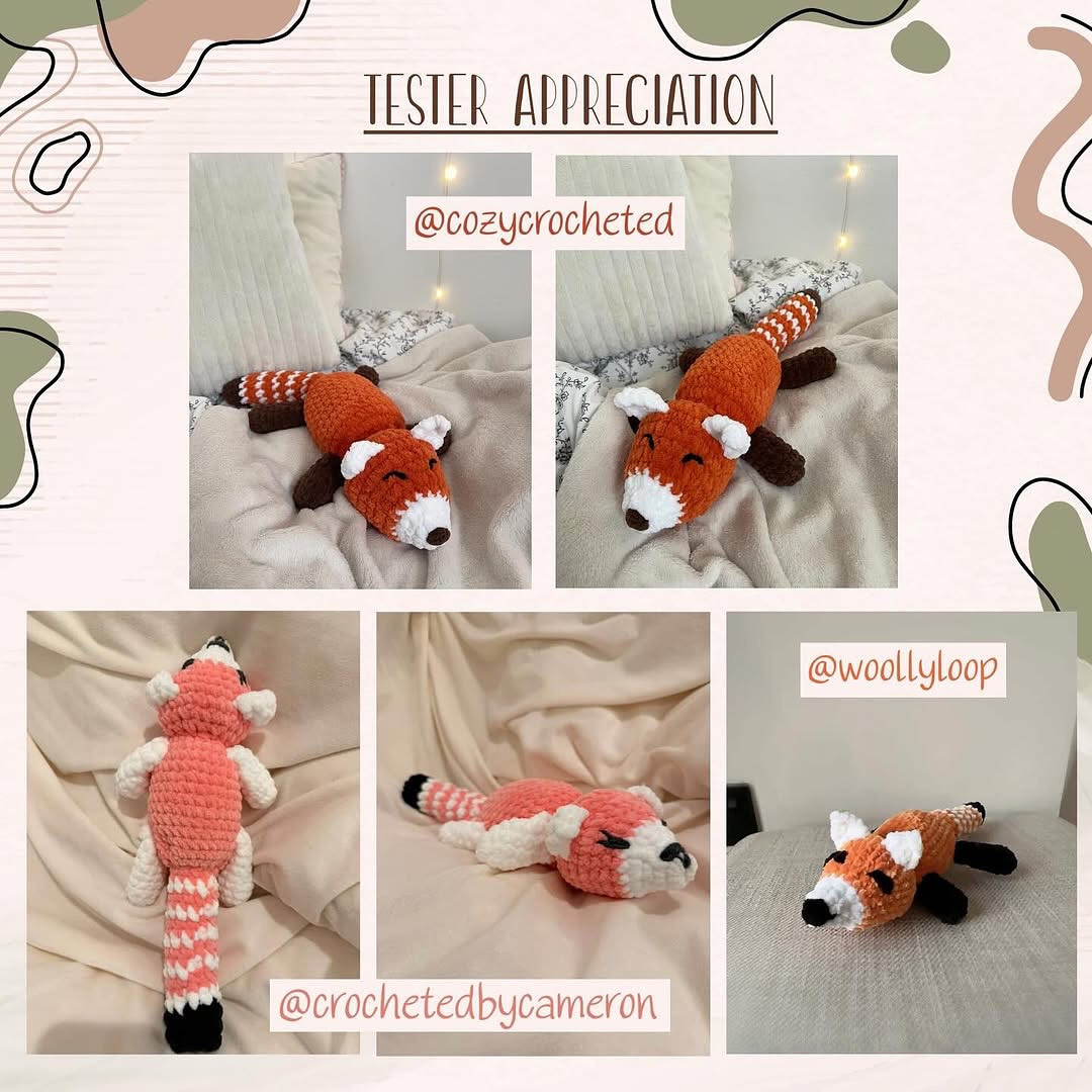 Crochet Your Own Sleeping Fox with This Free Pattern