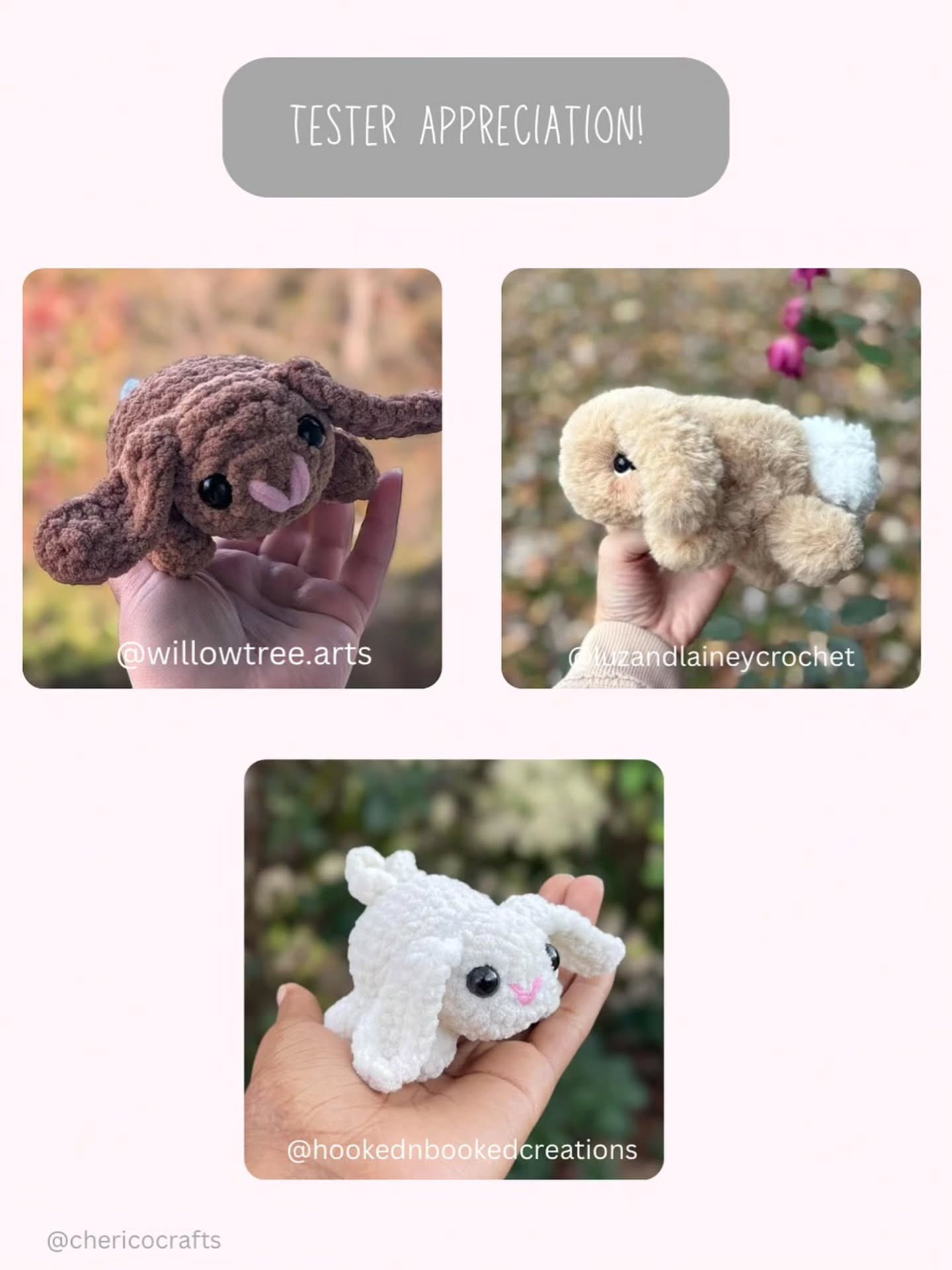 Cute 3-in-1 Crochet Animals Free Pattern for Beginners