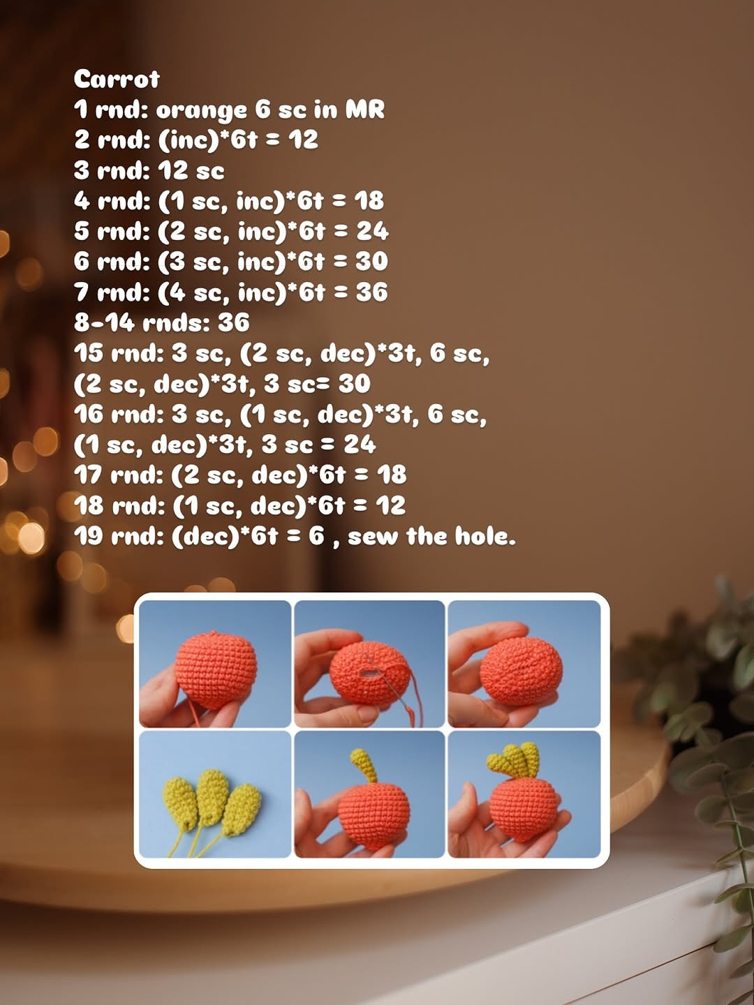 Cute Amigurumi Crochet Patterns: Chick, Carrot, Flower, and More