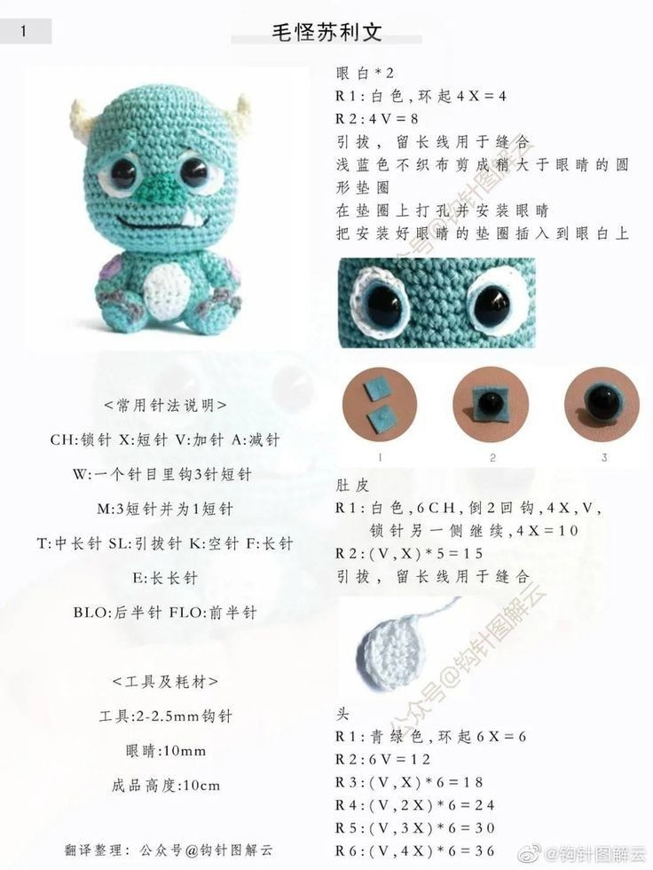 Cute Amigurumi Monster Pattern for Beginners