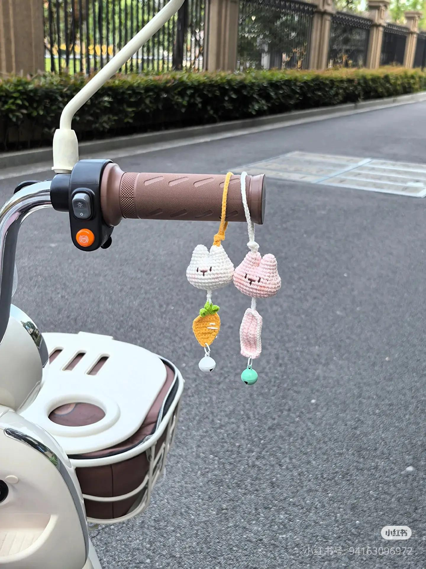 Cute Bunny and Carrot Crochet Hanging Charms Pattern