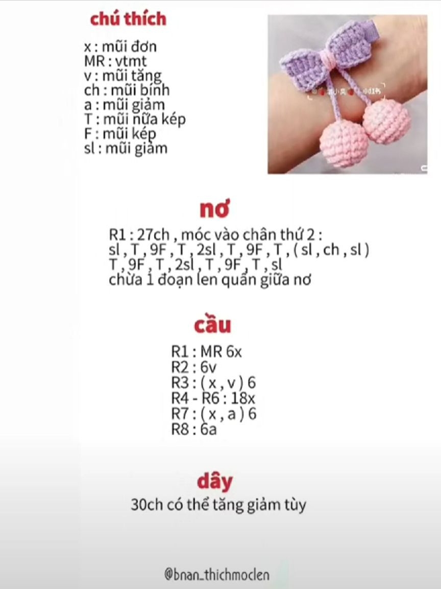 Cute Crochet Animal Brooch Patterns with Cherry Details