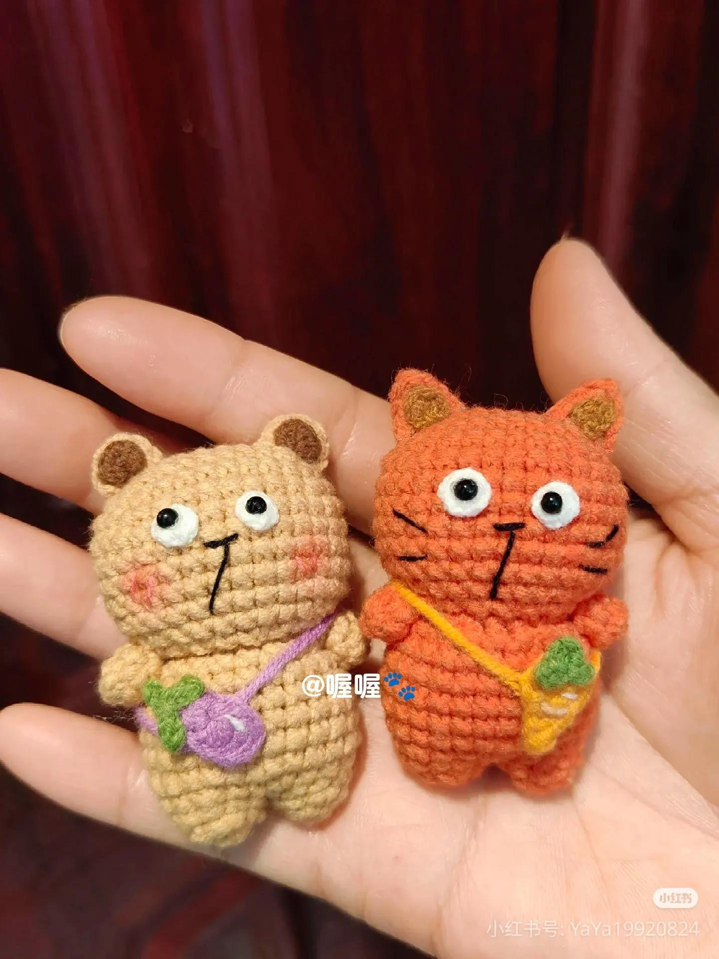 Cute Crochet Animal Trio: Bear, Bunny, and Cat Patterns